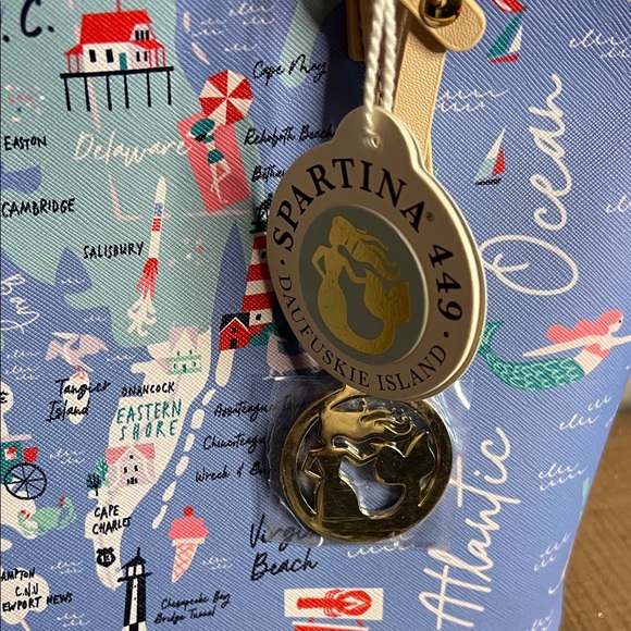 NWT Spartina 449 VA Map Bag - Picture 2 of 10